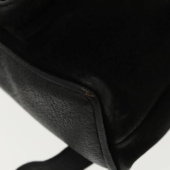 GUCCI Bamboo Backpack Suede Black Gold 003 1705 0030 Auth ep6590 - Picture 15 of 16